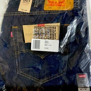Levi 501 40x32 Blue Jeans NEW with Tags
